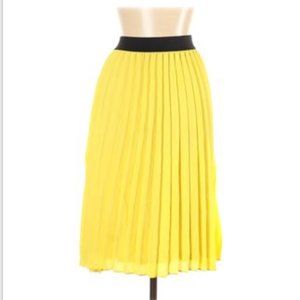Worthington Yellow Skirt Elastic Waist L